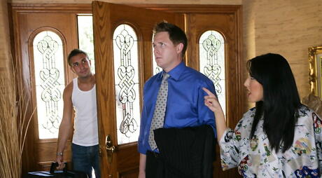 Sultry wife Chelsea Rae in fancy bikini suck dick and take it in the ass outdoor