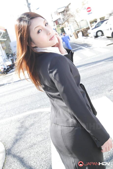 Superb japanese redheaded cutie Rara Mizuki in softcore gallery